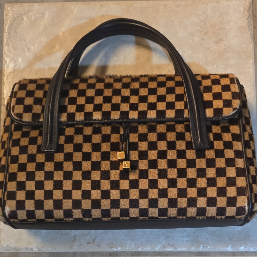 Authentic‼️Please Send To Poshmark New Rare Pony Hair Checkered Louis Vuttion